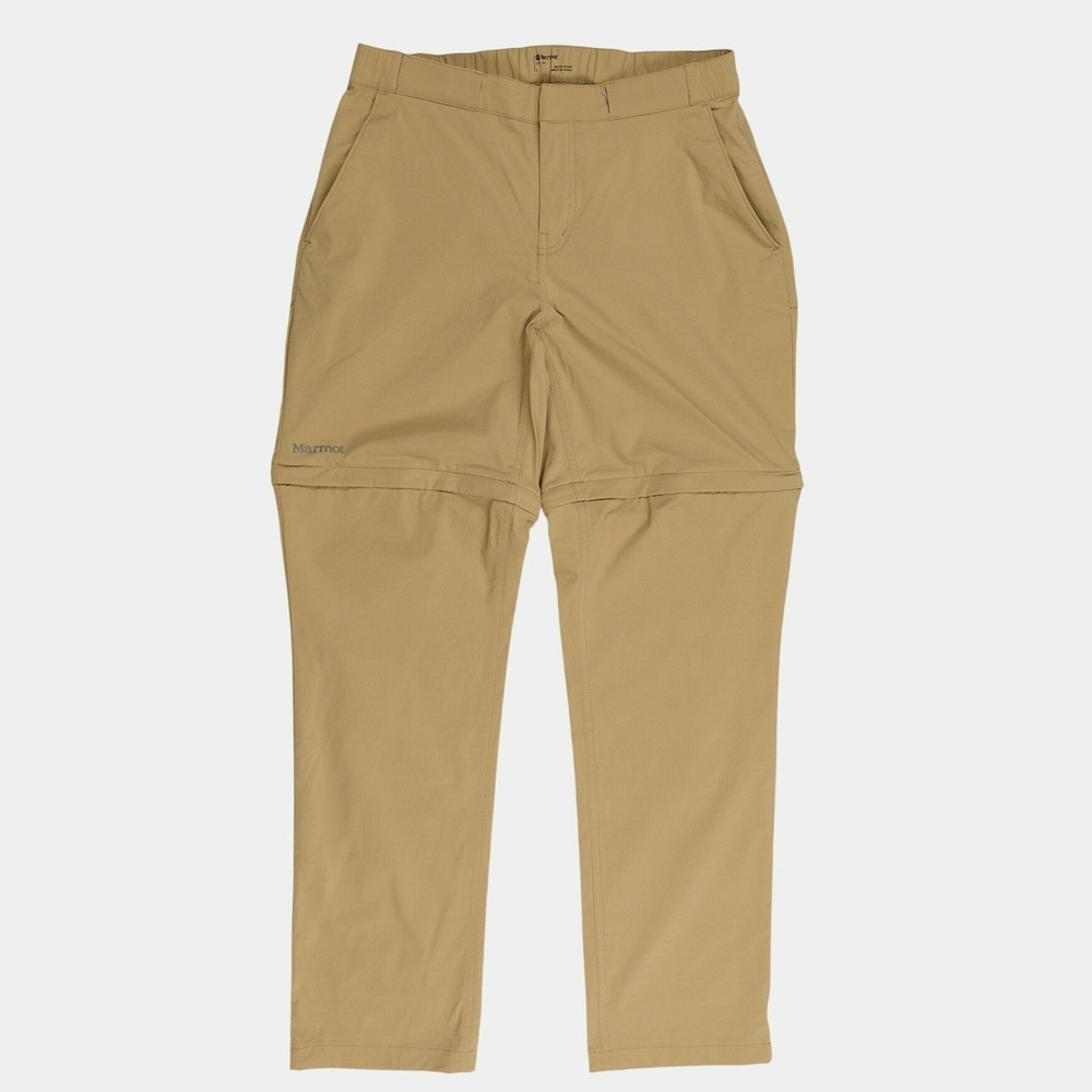 Marmot Womens Hiking Pants Tan Convertible Zip Off Shorts M11135 Size 8 Medium